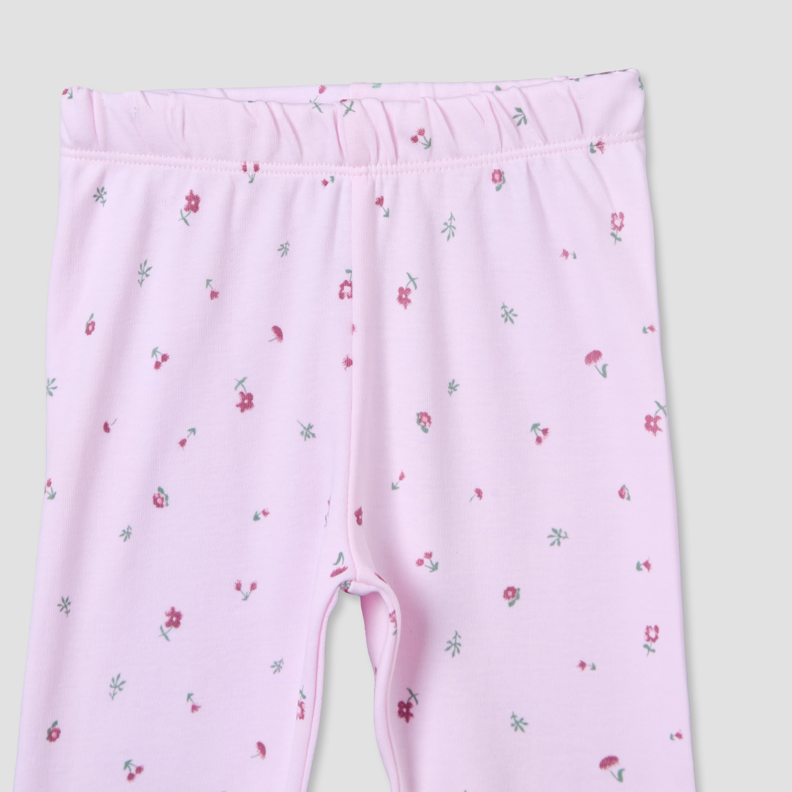 Juniors Cotton Collared Long Sleeve Pyjama Set with Floral Print