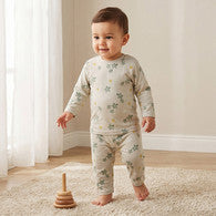 Juniors Cotton Round Neck Long Sleeves Pyjama Set with Turtle Print-undefined-image-1