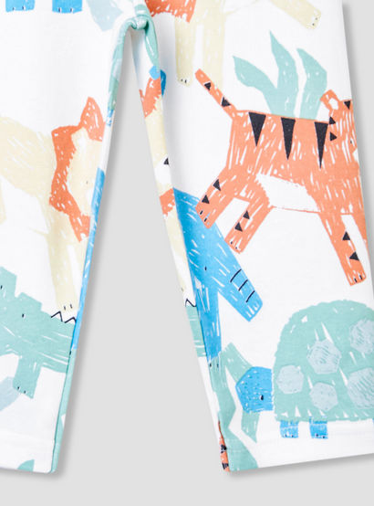 Juniors Animal Print T-shirt and Pyjama Set-baby-boys-clothing-nightwear-pyjamasets-image-7