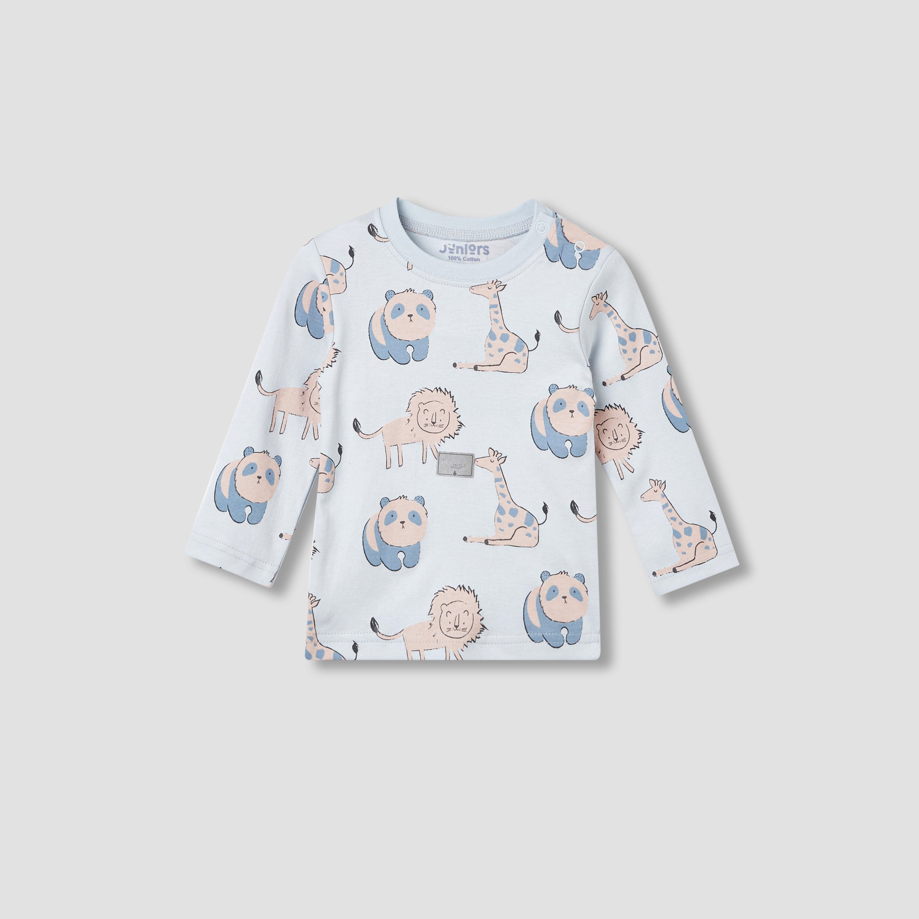 Juniors Animal Print T-shirt and Pyjama Set