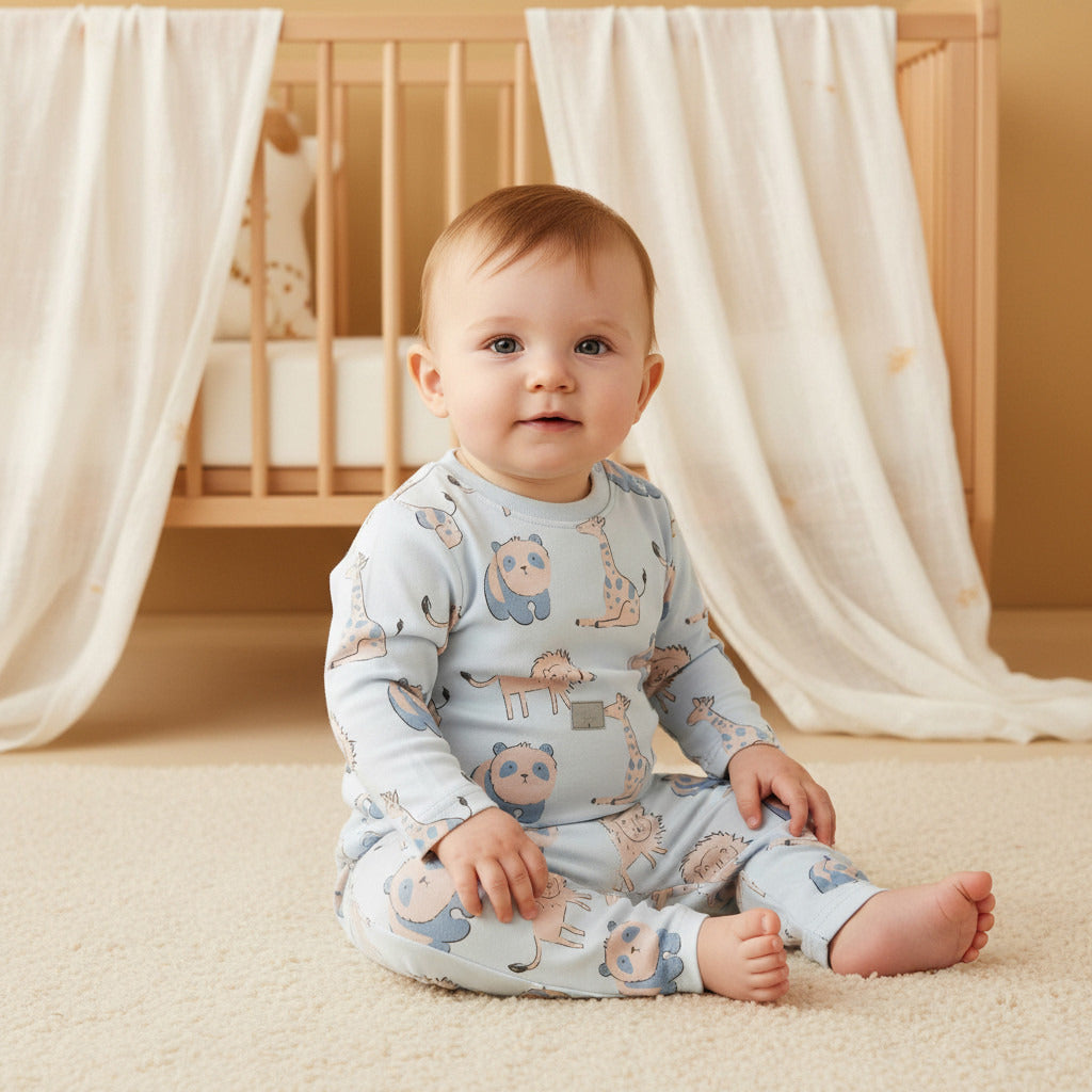 Juniors Animal Print T-shirt and Pyjama Set