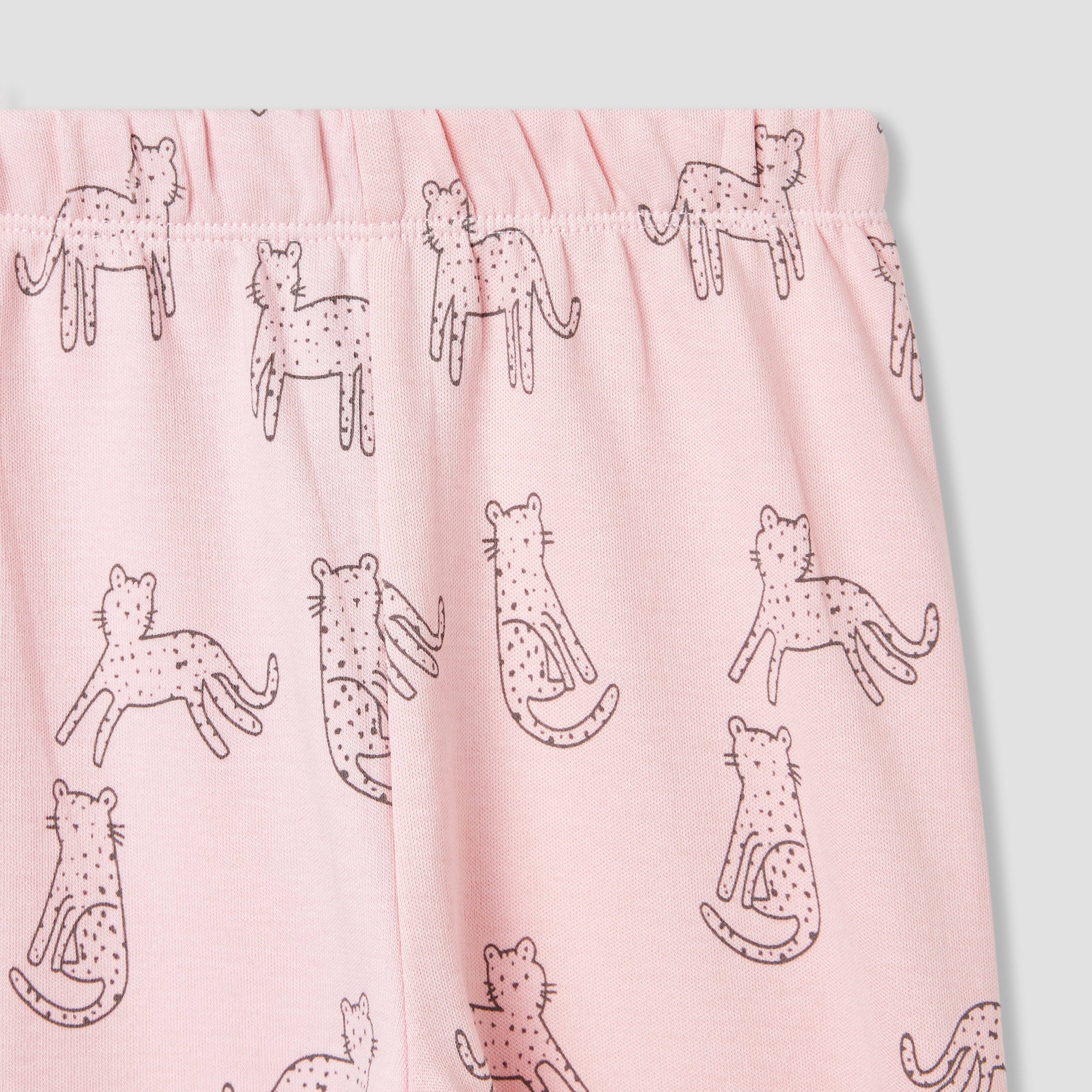 Juniors Pyjama Set with Bear Print - Cotton - Long Sleeves - Crew Neck