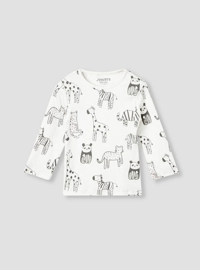 Juniors Animal Print T-shirt and Pyjama Set-baby-girls-clothing-nightwear-pyjamasets-image-3