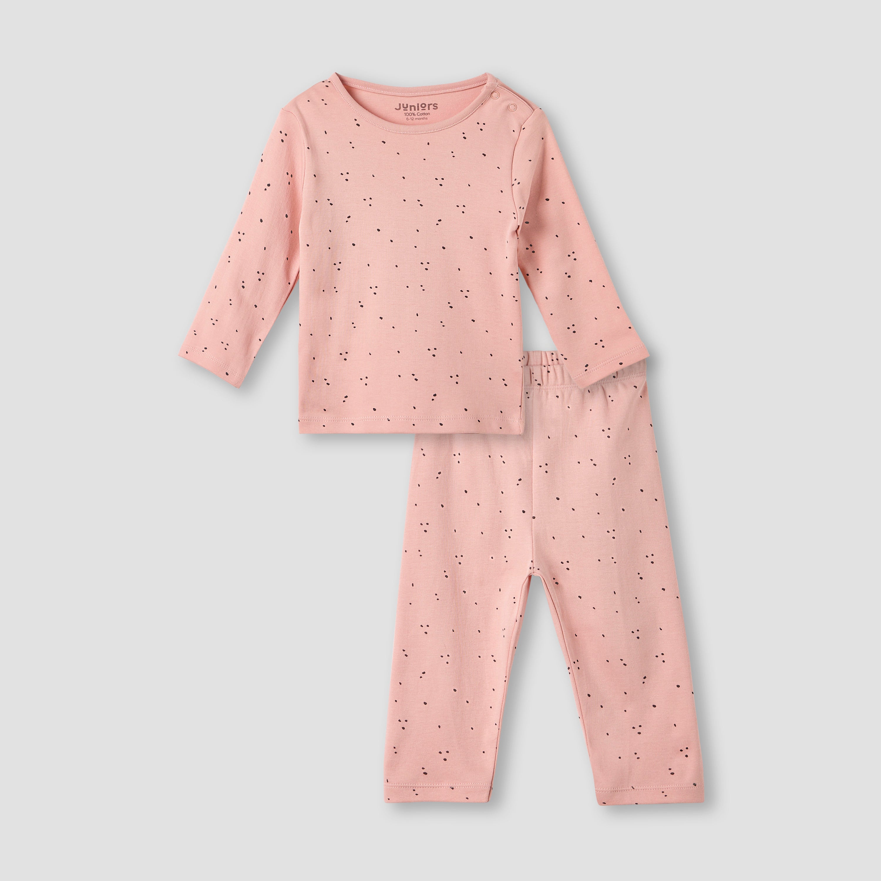 Juniors Pyjama Set with Elephant Print - Cotton - Long Sleeves