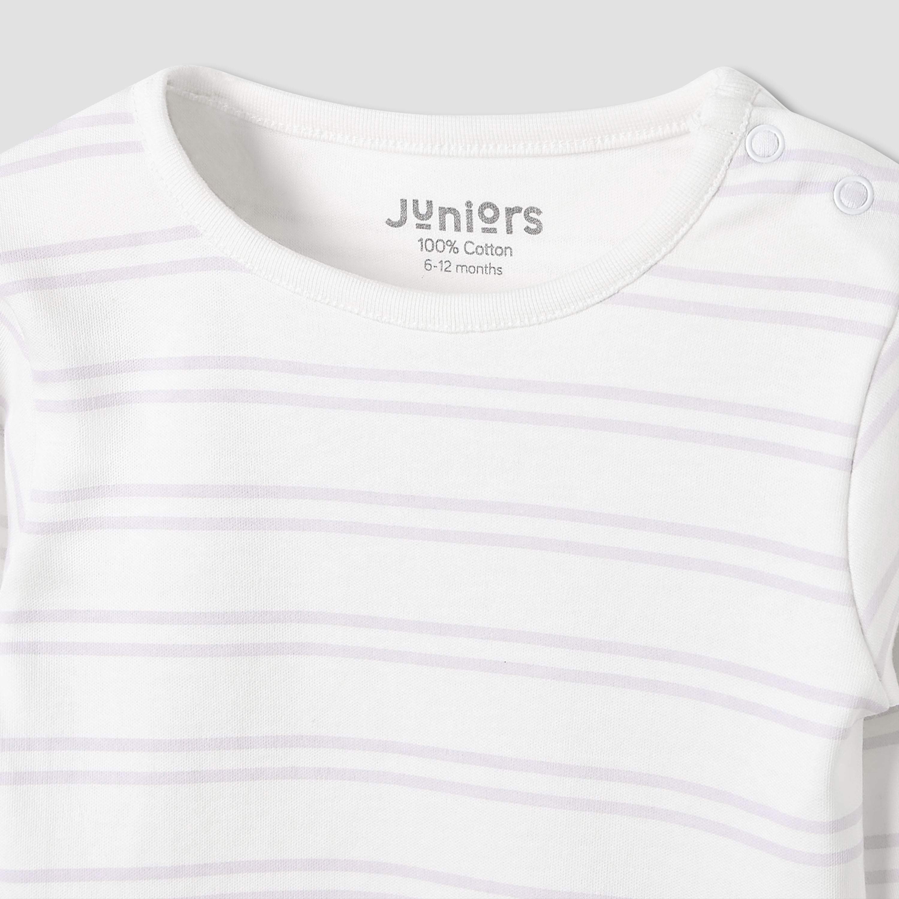 Juniors Pyjama Set with Print - Cotton - Long Sleeves - Crew Neck