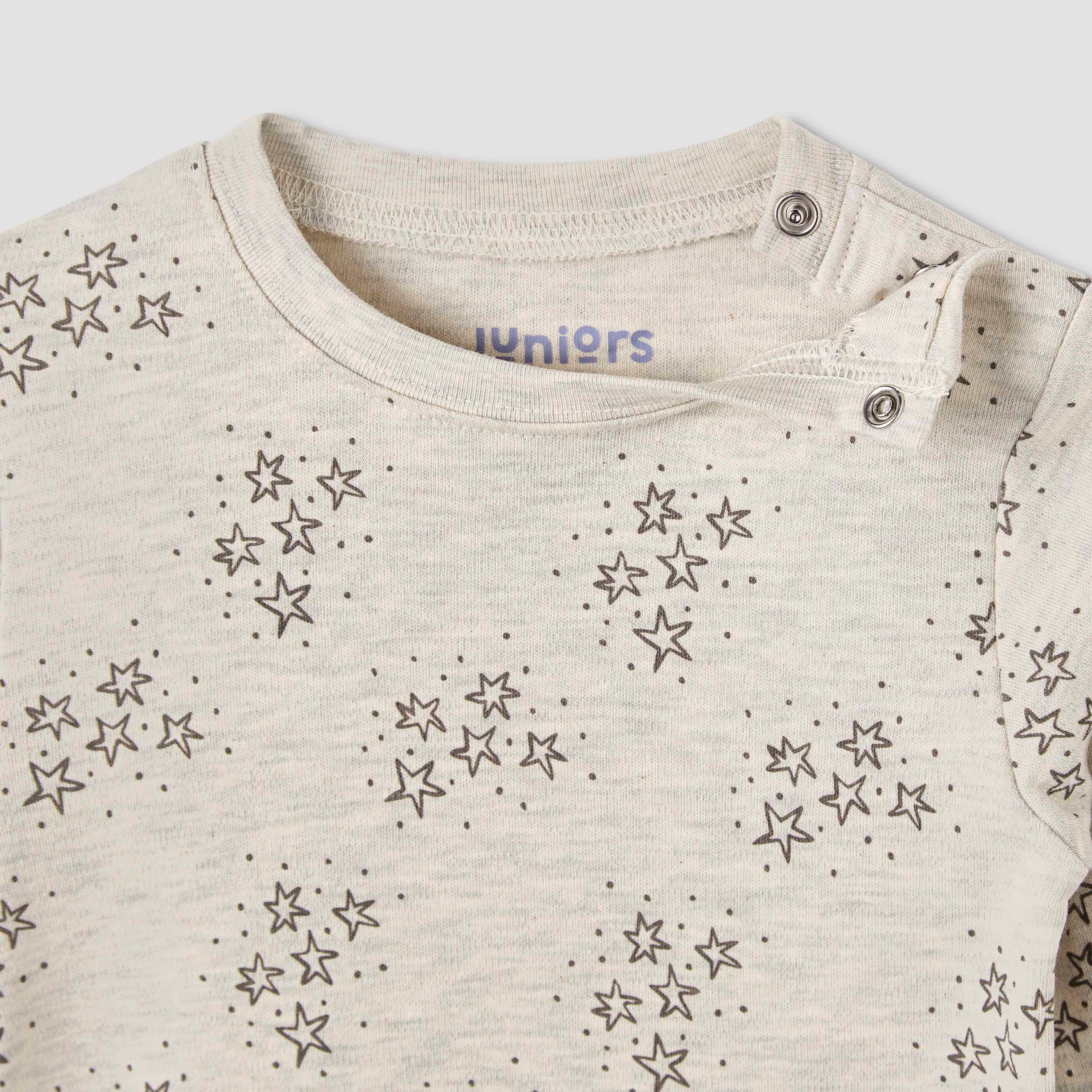 Juniors Star Print T-shirt and Pyjama Set
