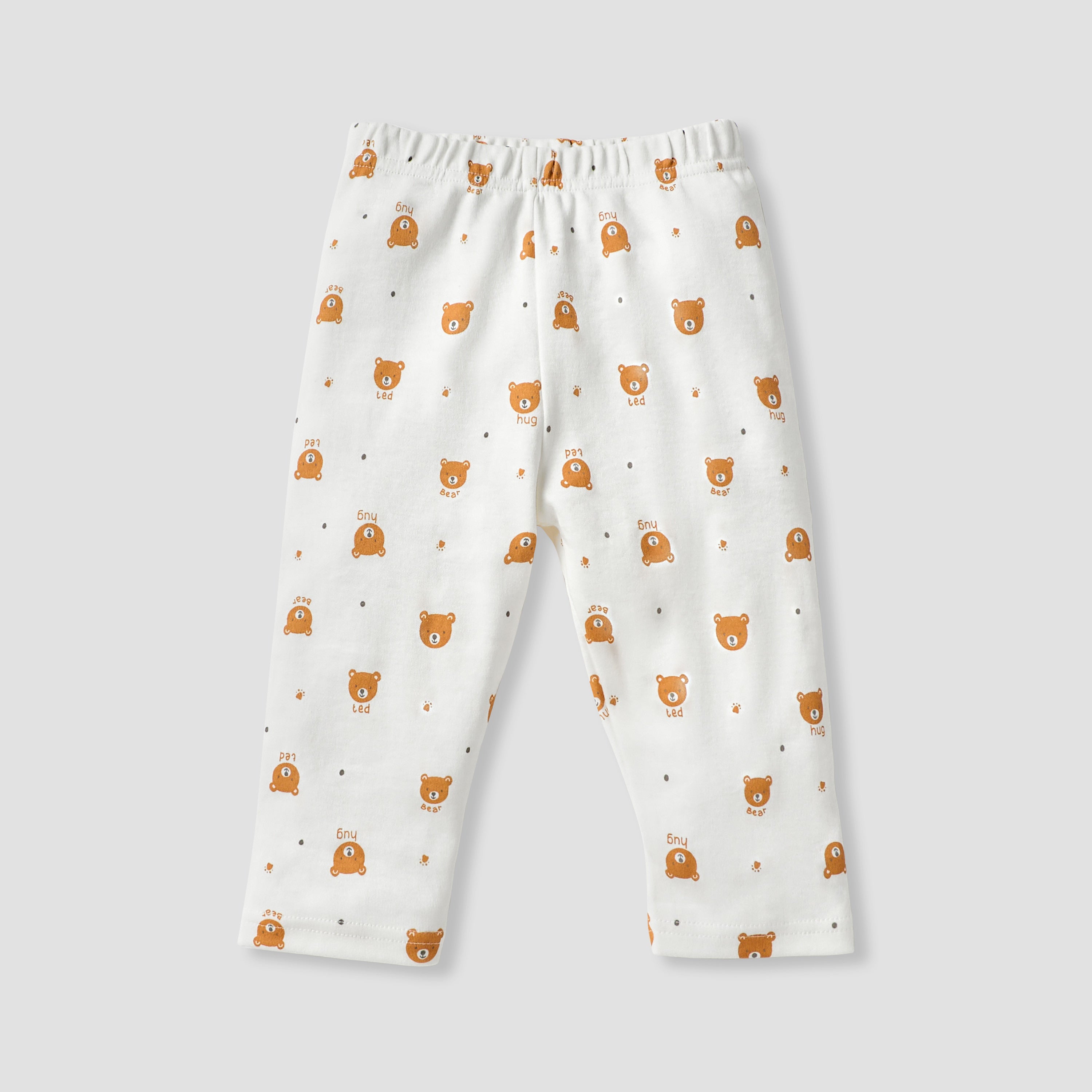 Juniors Bear Print Long Sleeves T-shirt and Pyjama Set