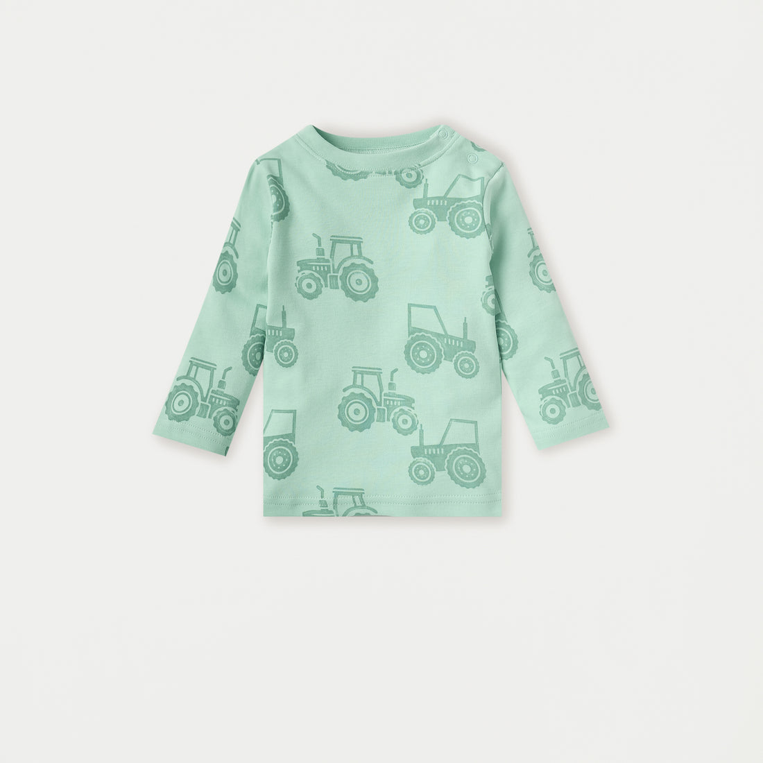 Juniors Tractor Print Long Sleeves T-shirt and Pyjama Set