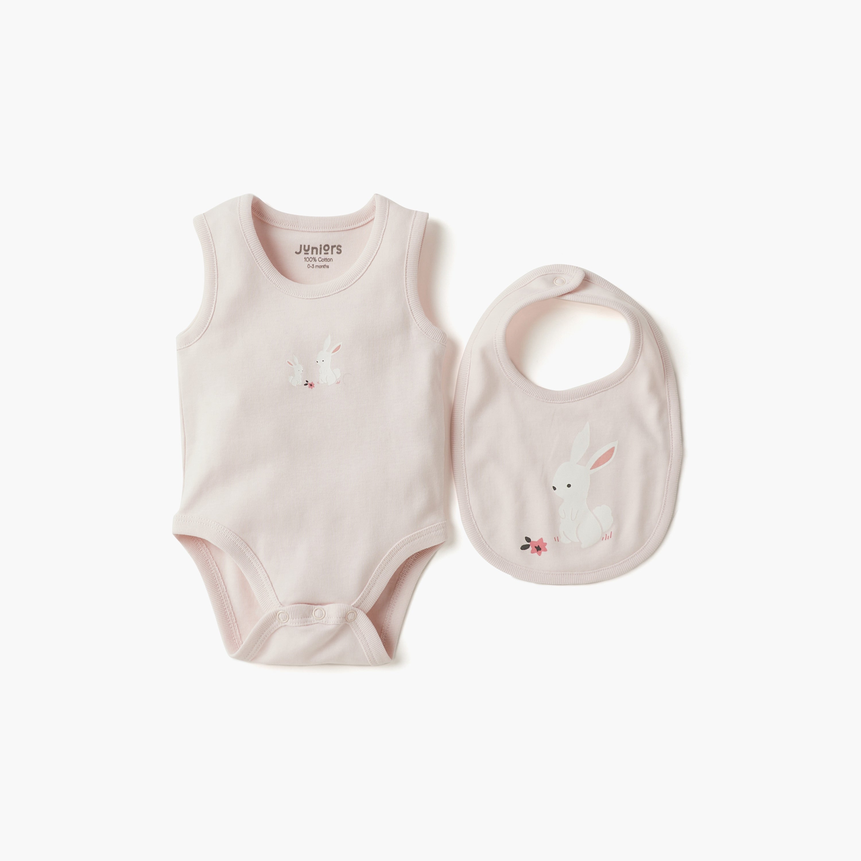 Juniors Bunny Print 4-Piece Clothing Gift Set