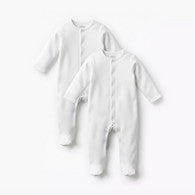 Giggles Solid Sleepsuit with Long Sleeves - Set of 2-undefined-image-1