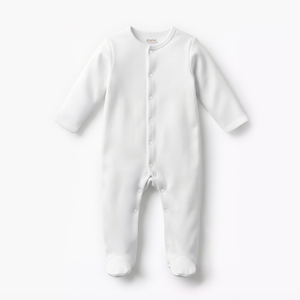 Giggles Solid Sleepsuit with Long Sleeves - Set of 2