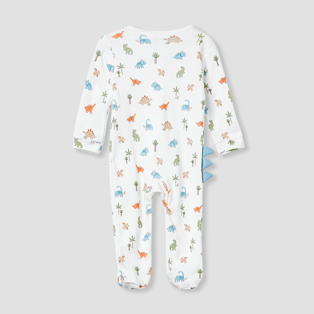 Juniors Dinosaur Print Sleepsuit with Long Sleeves