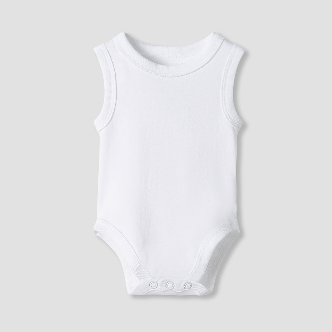 Juniors Solid Sleeveless Bodysuit with Button Closure - Set of 3