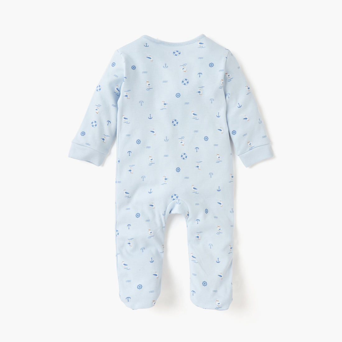 Juniors Graphic Print Closed Feet Sleepsuit with Zip Closure