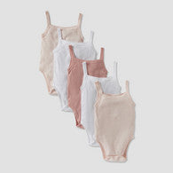 Juniors Textured Sleeveless Bodysuit - Set of 5-undefined-image-1