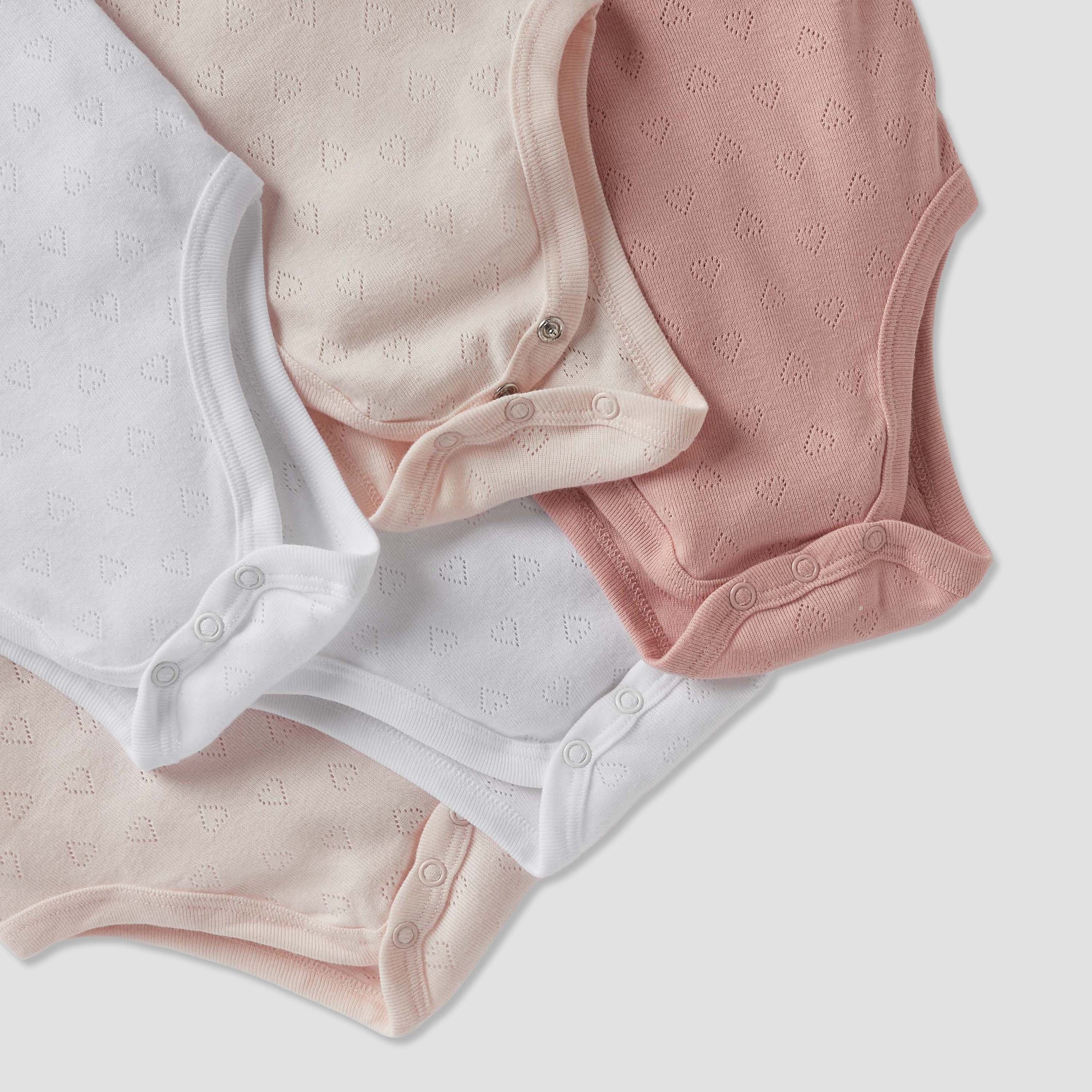 Juniors Textured Sleeveless Bodysuit - Set of 5