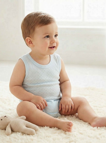 Juniors Textured Sleeveless Bodysuits - Set of 5-baby-boys-clothing-multipacks-image-2