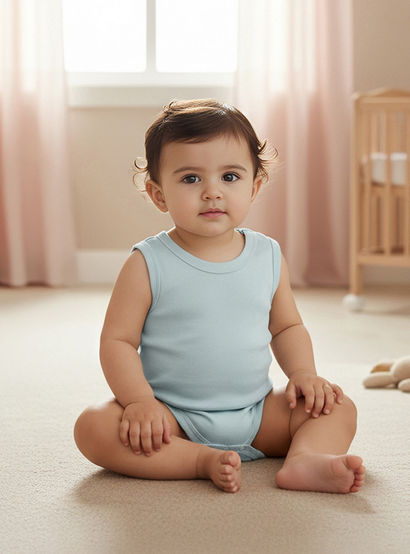 Juniors Sleeveless Bodysuit with Snap Button Closure-promo_babyshop_Buy5for59_UAE130126-image-1