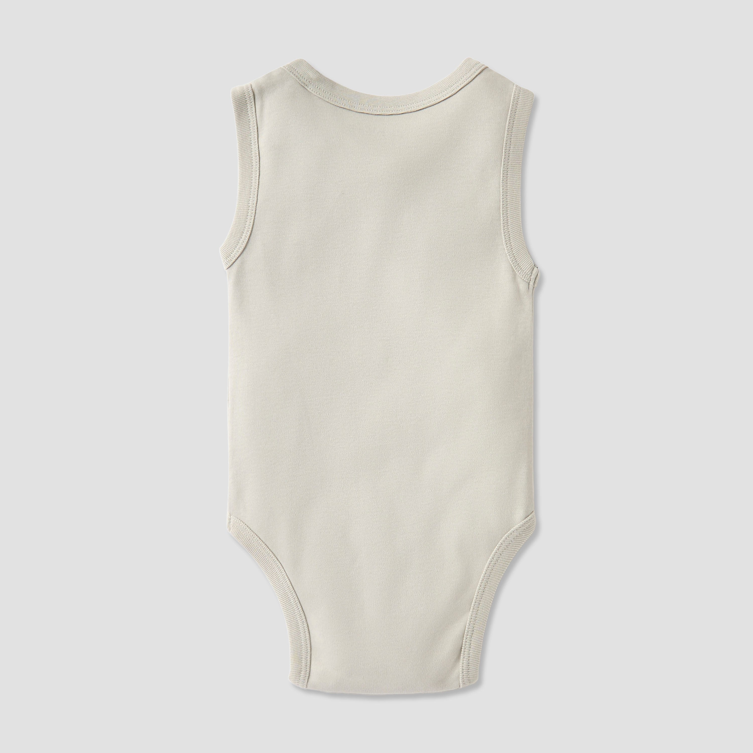 Juniors Sleeveless Bodysuit with Snap Button Closure