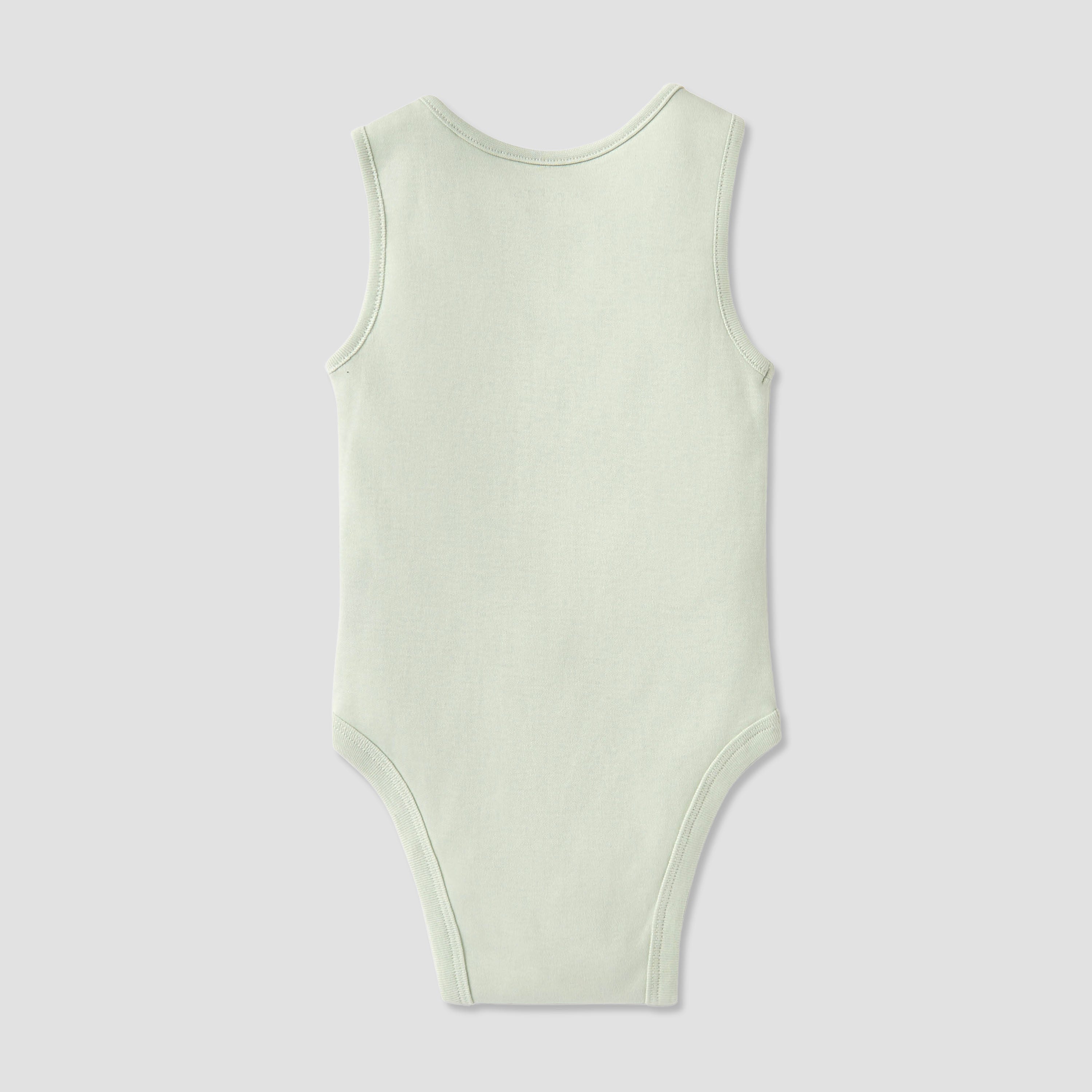 Juniors Solid Sleeveless Bodysuit with Snap Button Closure