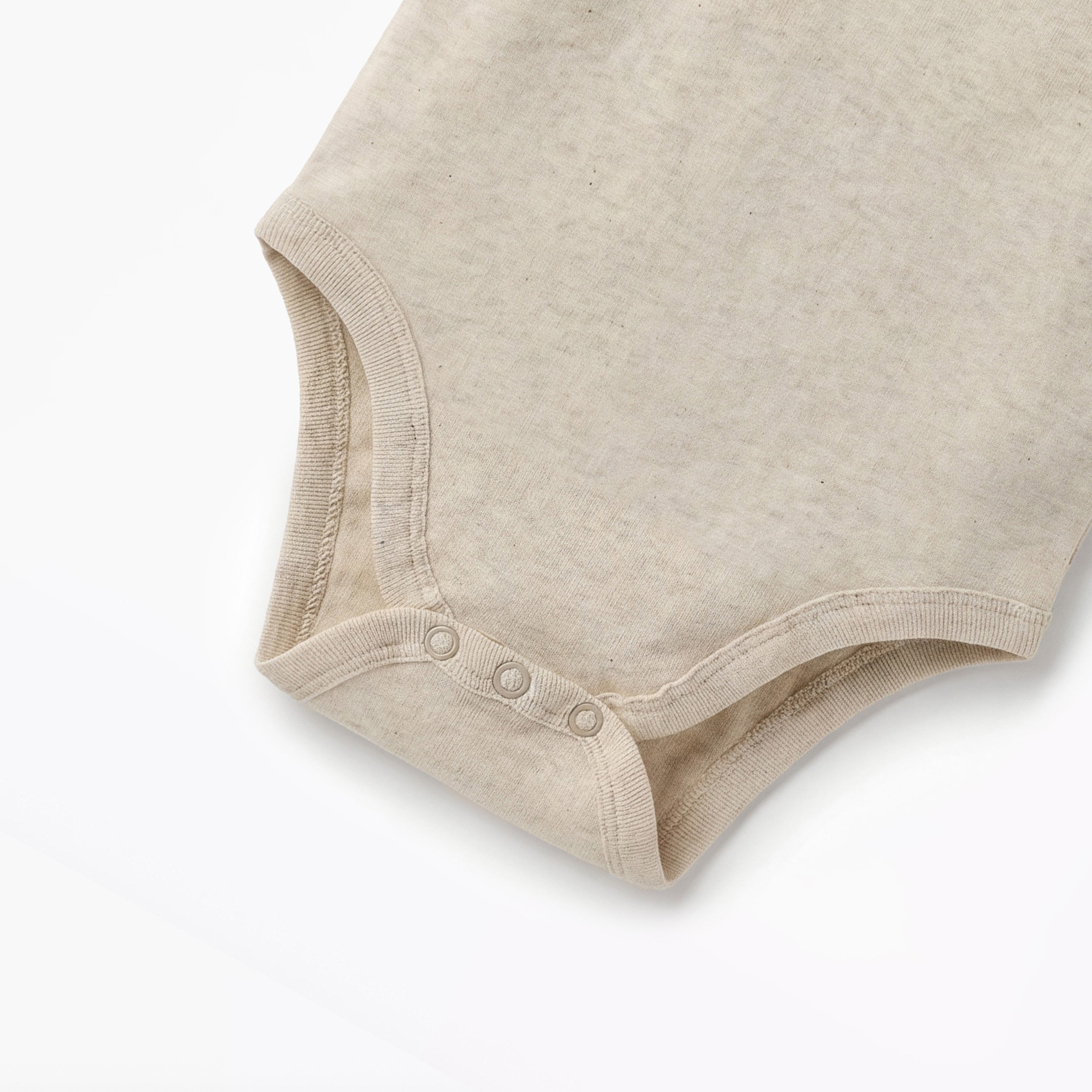 Juniors Textured Sleeveless Bodysuit with Snap Button Closure