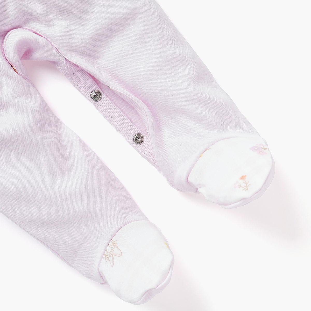 Disney Bow Applique Sleepsuit with Ruffle Detail and Long Sleeves