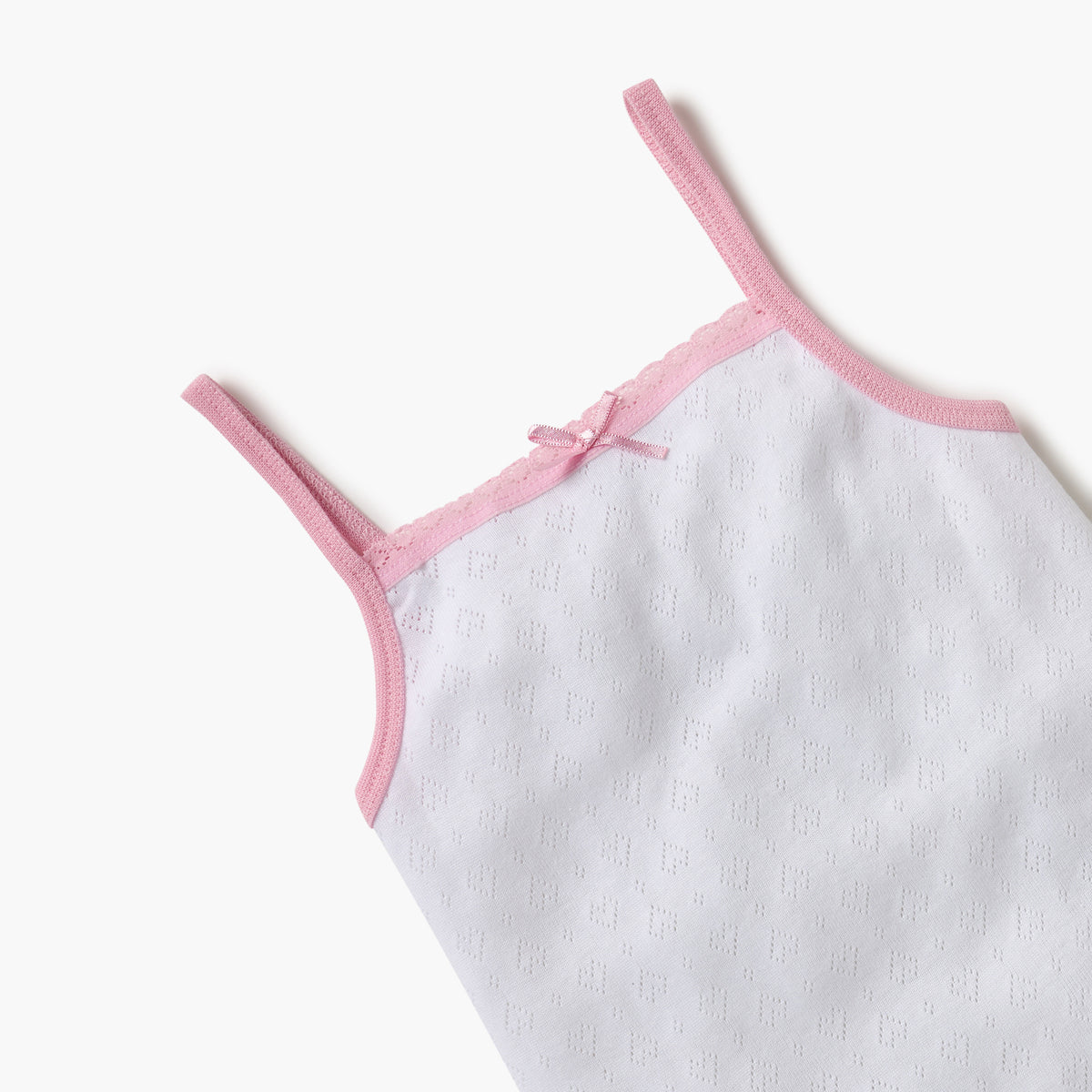 Juniors Strappy Textured Bodysuit with Bow Detail