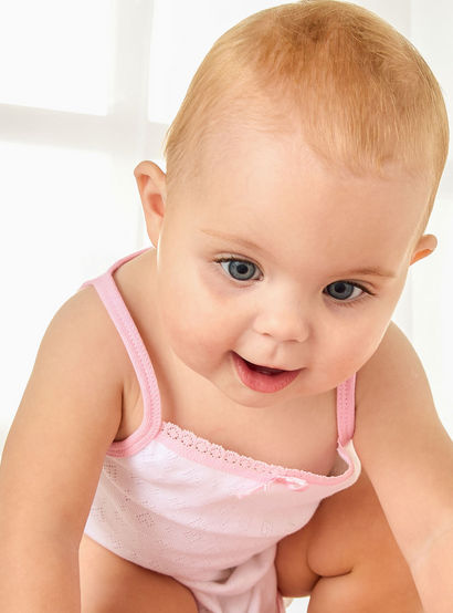 Juniors Strappy Textured Bodysuit with Bow Detail-baby-girls-clothing-bodysuits-image-5