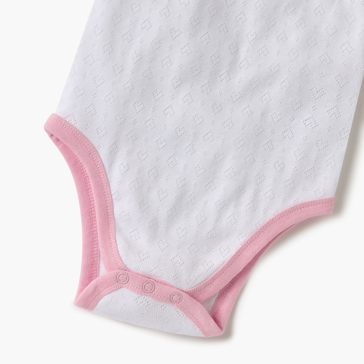 Juniors Strappy Textured Bodysuit with Bow Detail