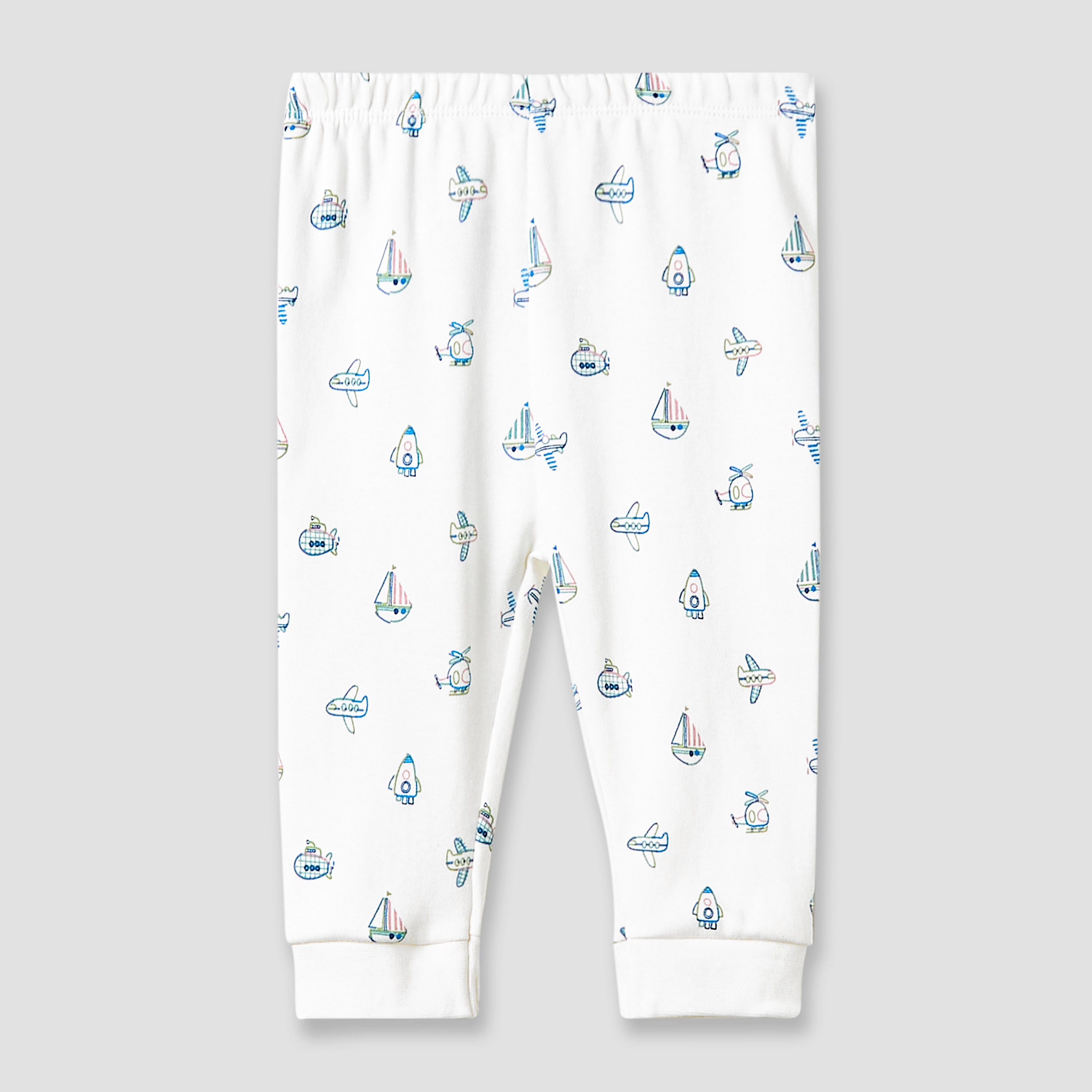 Juniors Pyjama Set with Embroidery - Cotton - Long Sleeves - Round Neck