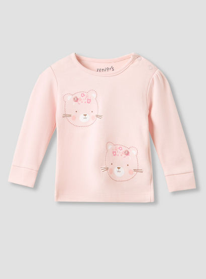 Juniors Pyjama Set with Bear Print - Cotton - Long Sleeves - Crew Neck-promo_babyshop_Buy3for99_UAE130126-image-2