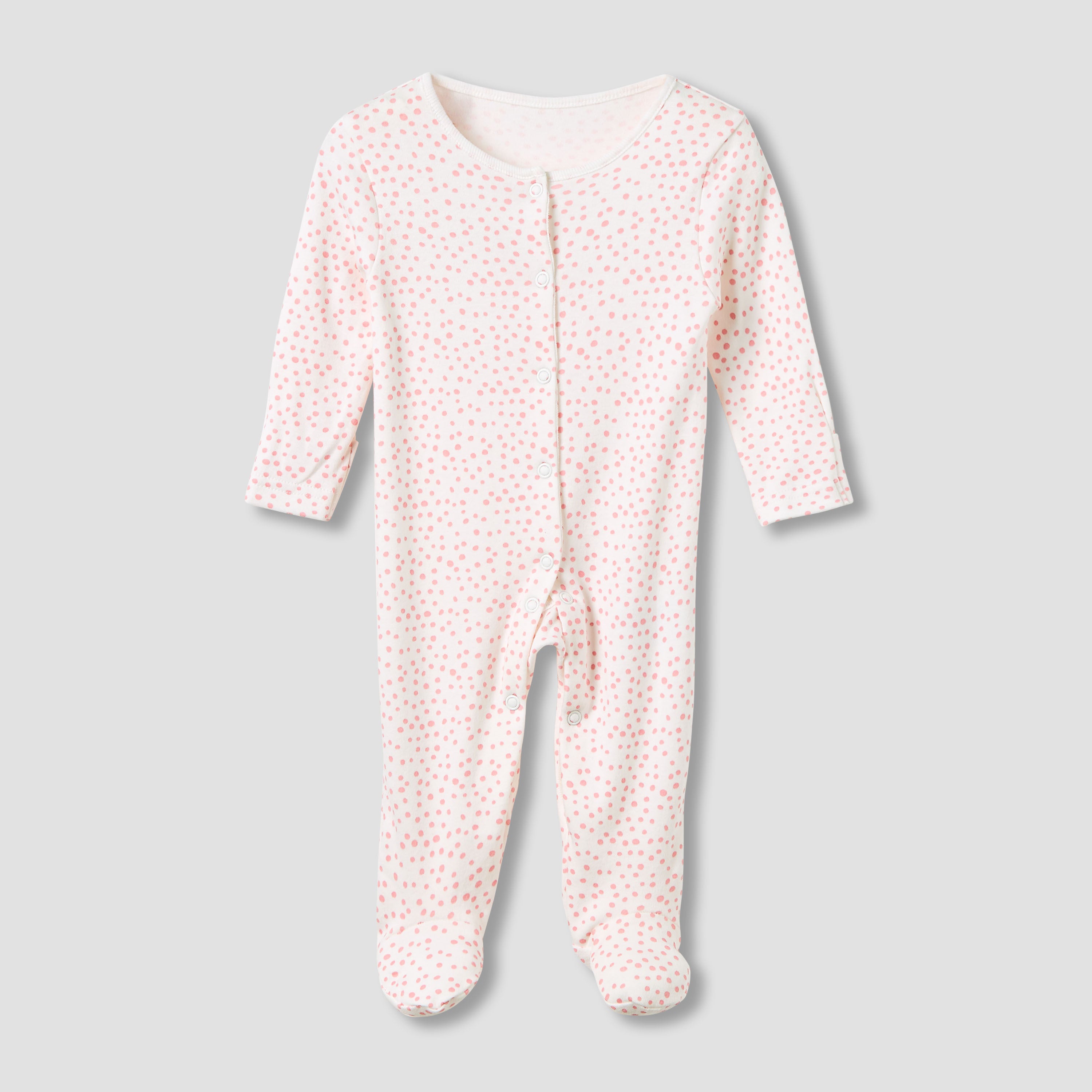 Juniors Crew Neck Sleepsuit with Print - Cotton - Long Sleeves - Set of 3