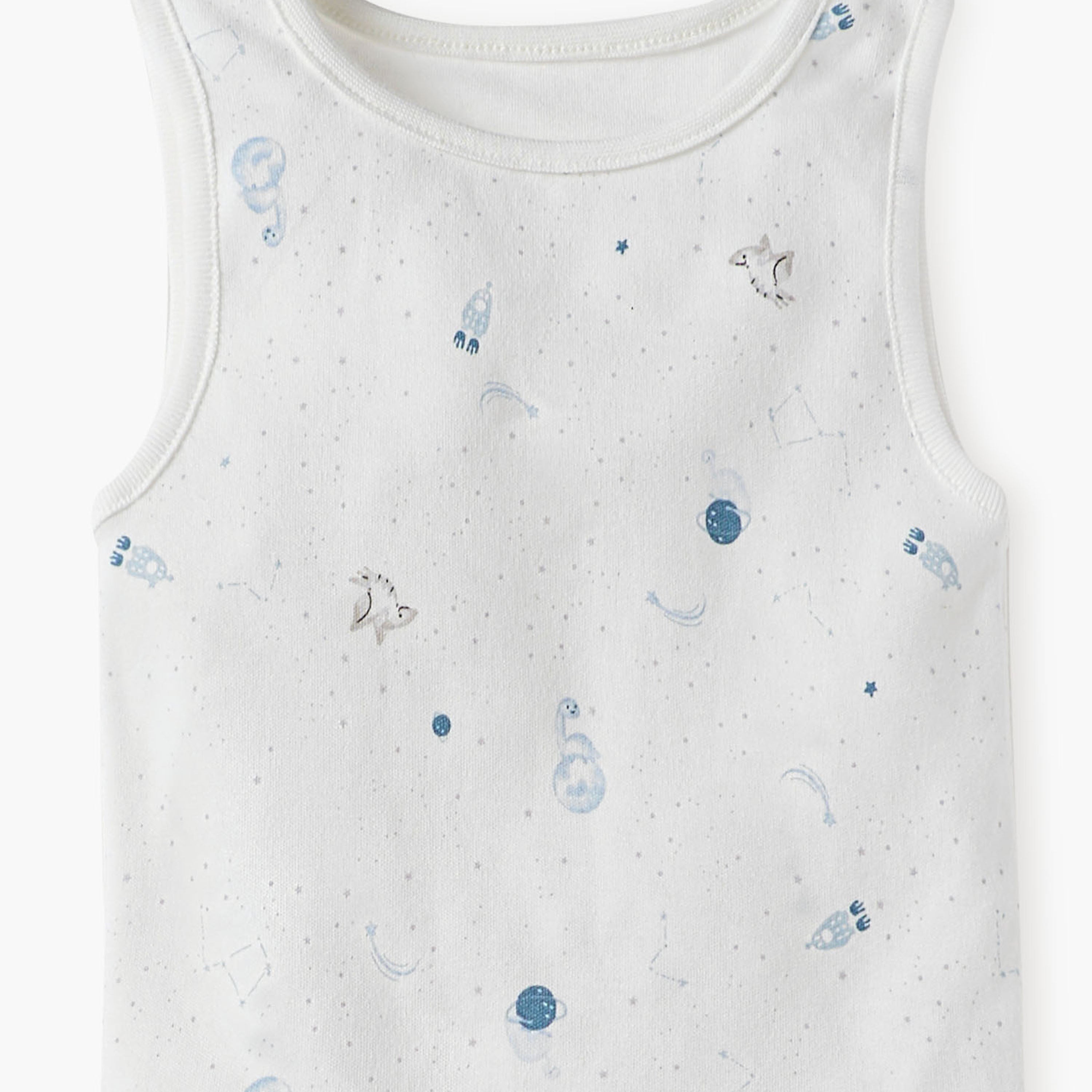 Juniors Printed Sleeveless Bodysuit - Set of 5