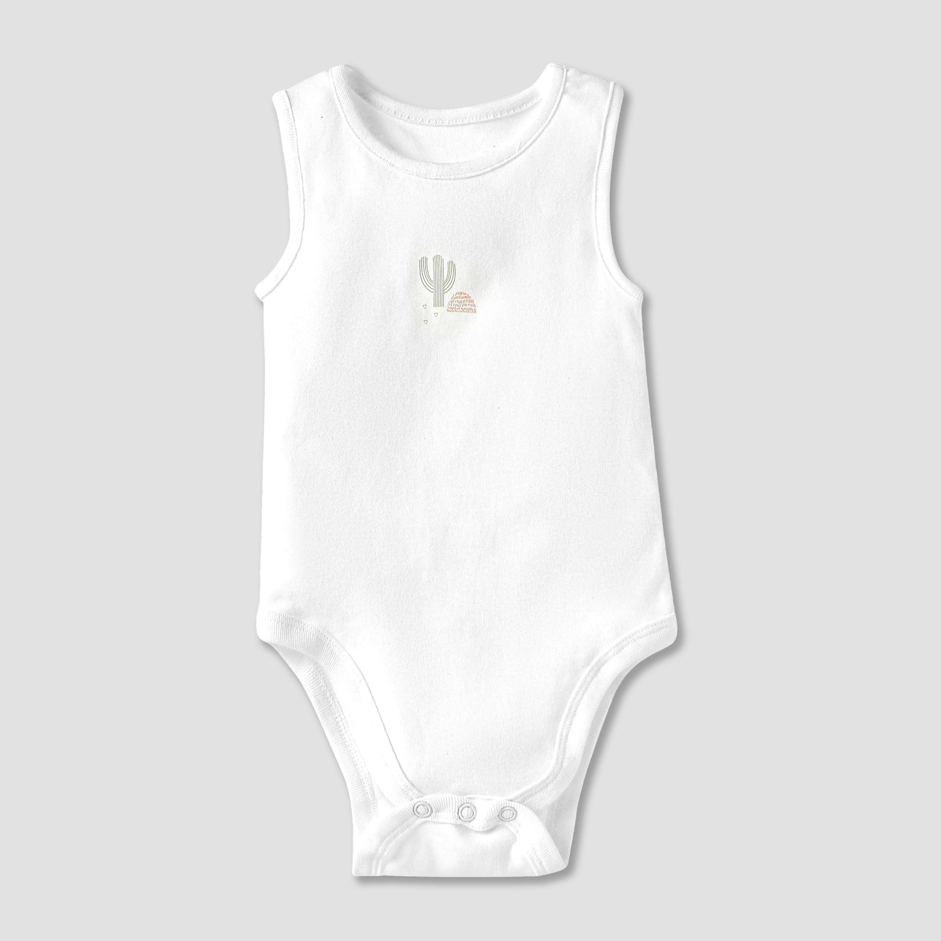 Juniors Printed Sleeveless Bodysuit with - Set of 5
