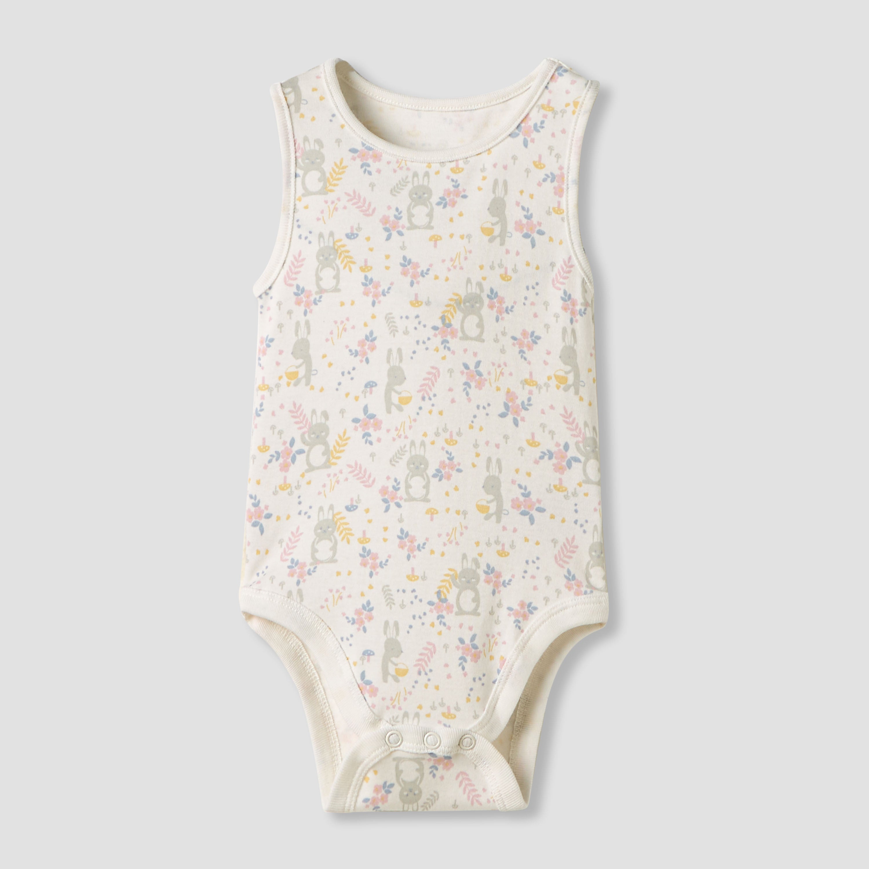 Juniors Printed Sleeveless Bodysuit - Set of 5
