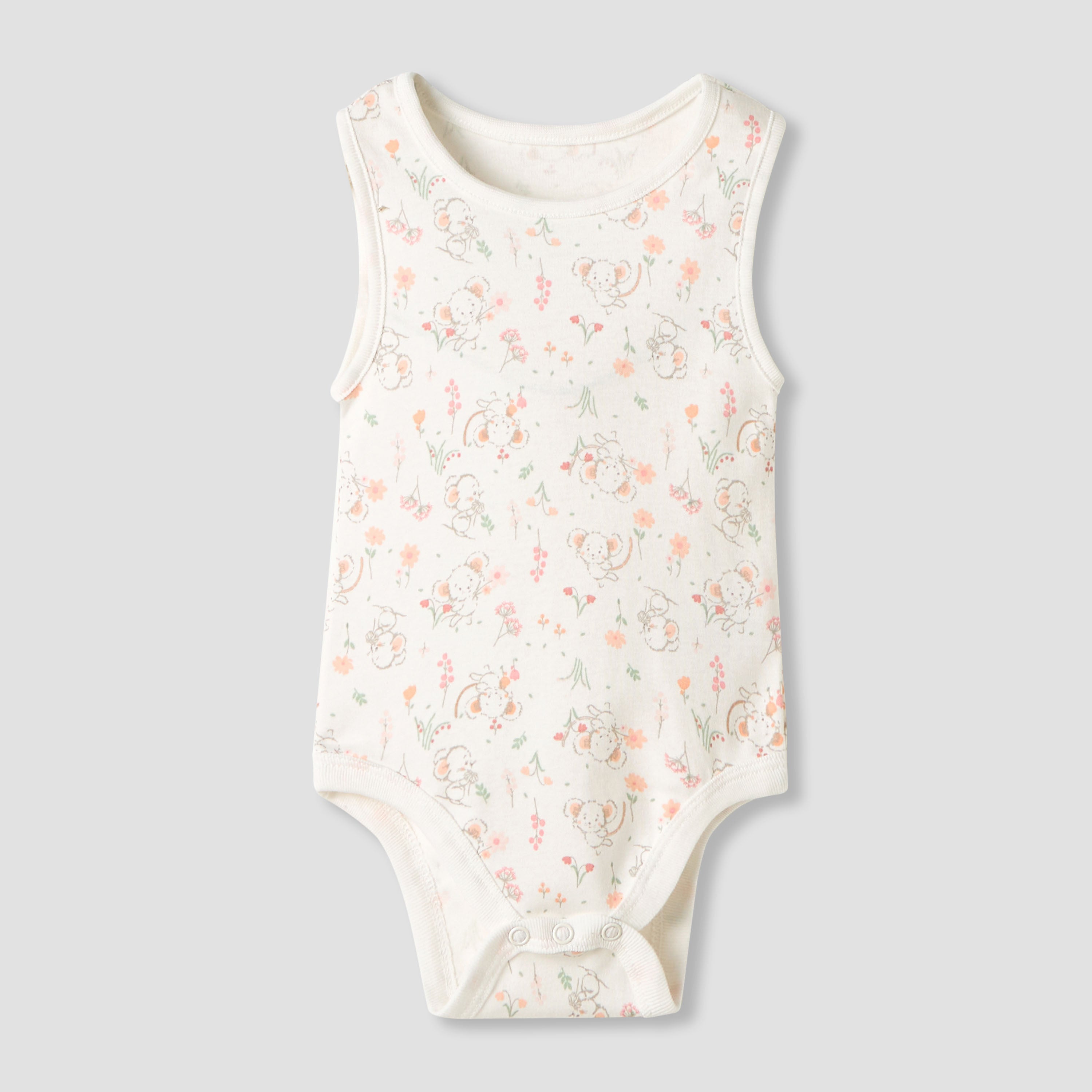 Juniors Printed Sleeveless Bodysuit - Set of 5