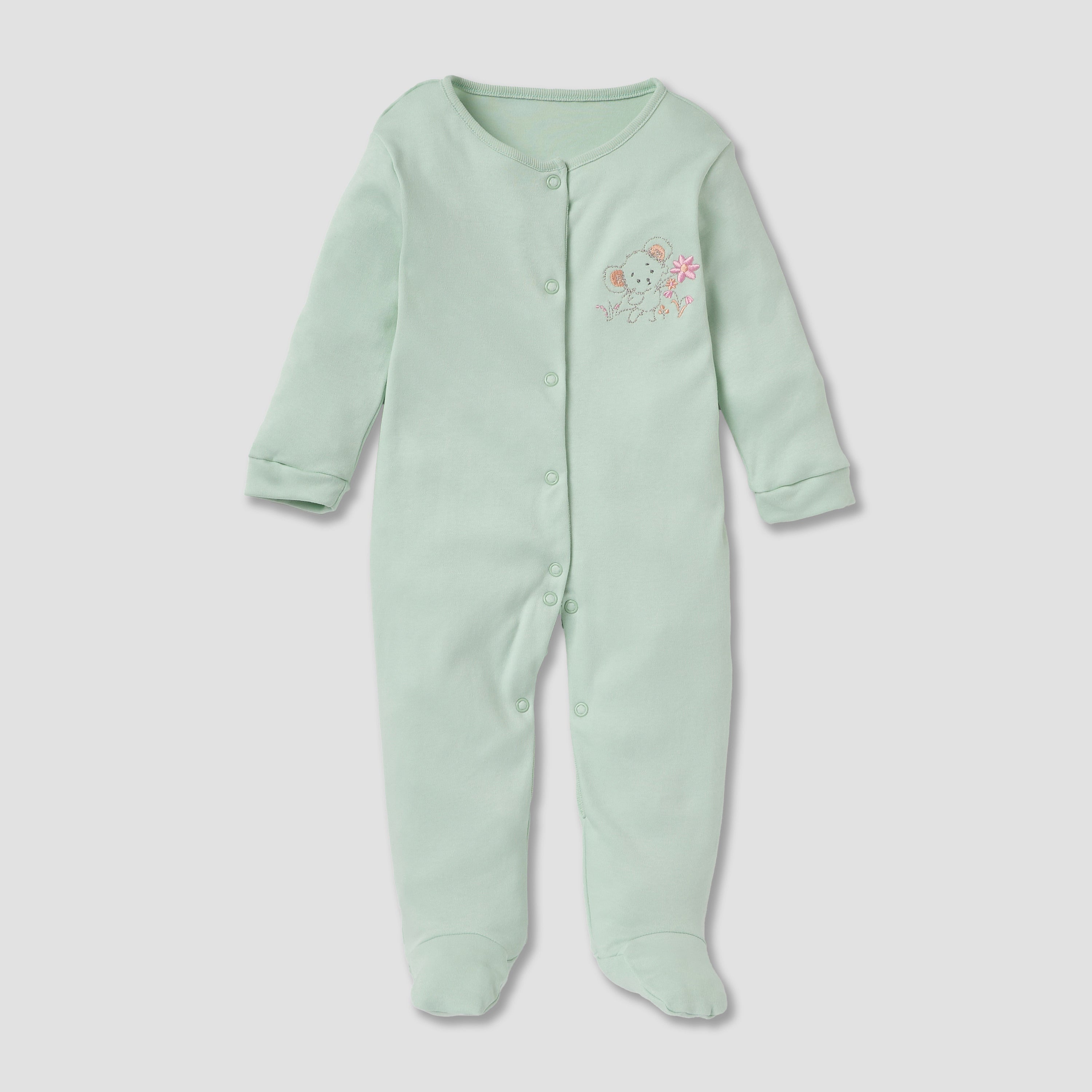 Juniors Assorted Closed Feet Sleepsuit - Set of 3