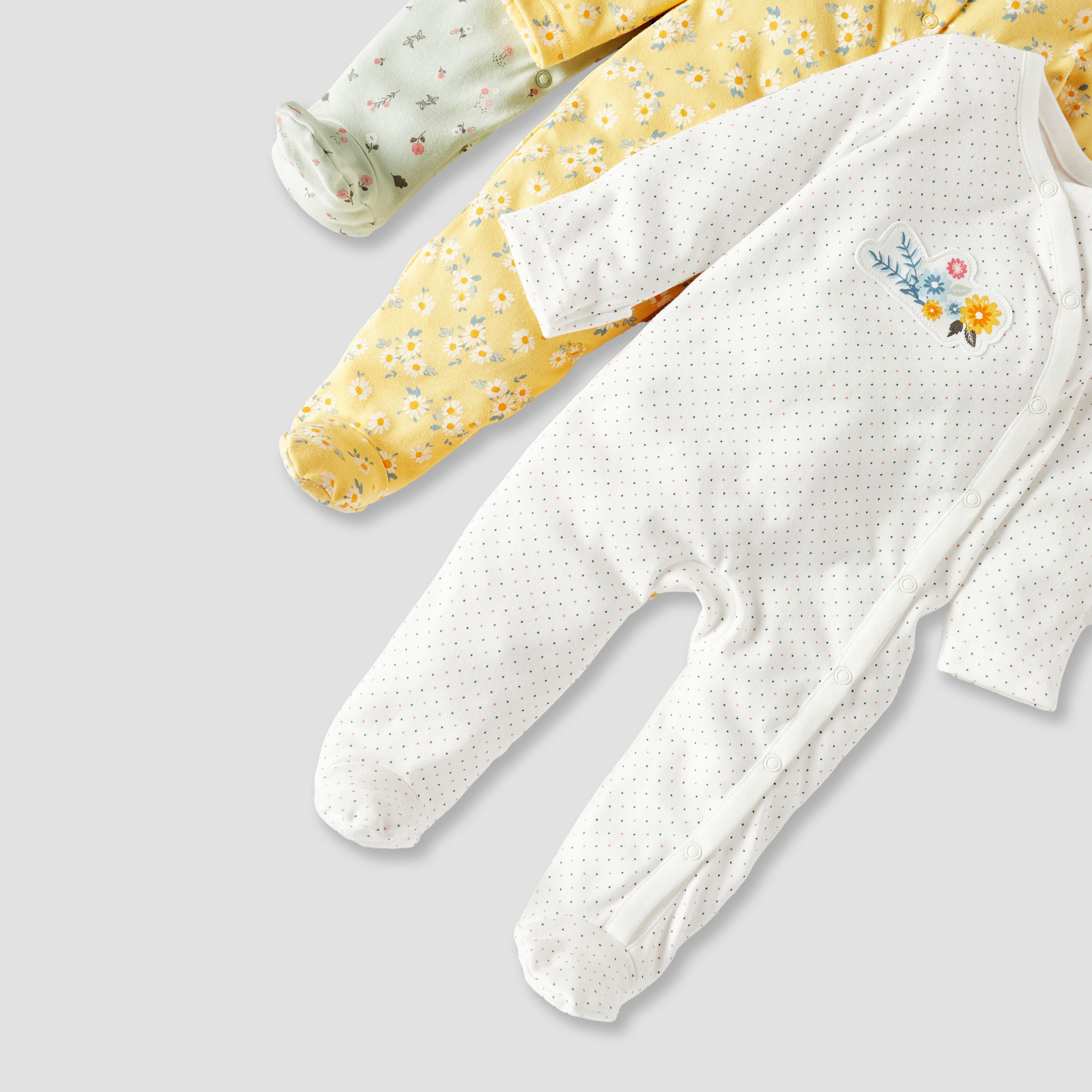 Juniors Printed Sleepsuit - Set of 3