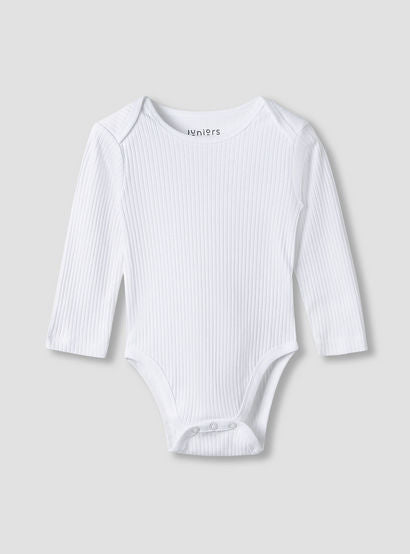 Juniors Round Neck Bodysuit with Snap Button Closure - Cotton - Long Sleeves - Set of 3-baby-girls-clothing-bodysuits-image-2