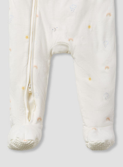 Juniors Printed Sleepsuit with Long Sleeves-baby-girls-clothing-nightwear-sleepsuits-image-4