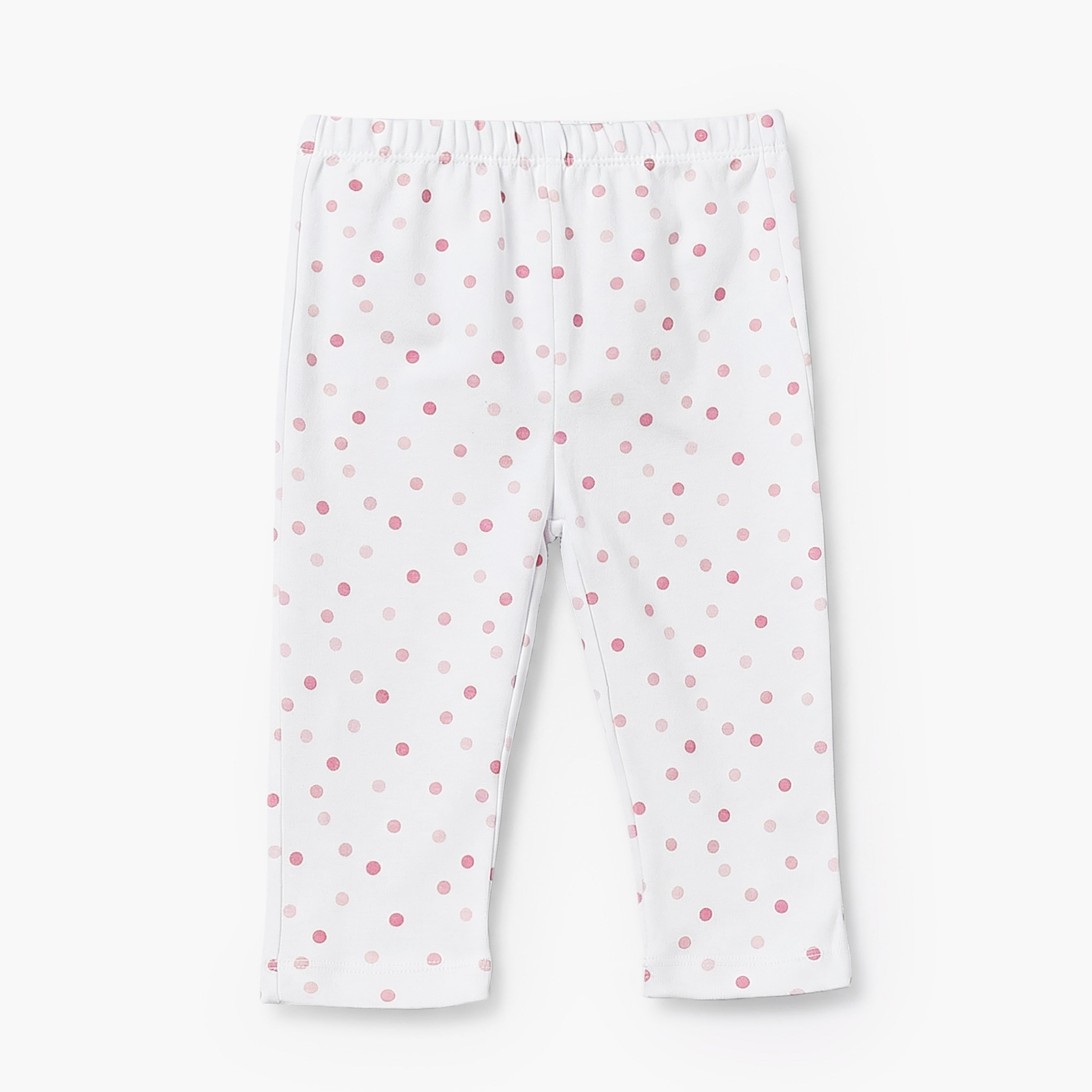 Juniors Cotton Round Neck Long Sleeves Pyjama Set with Polka Dot Print