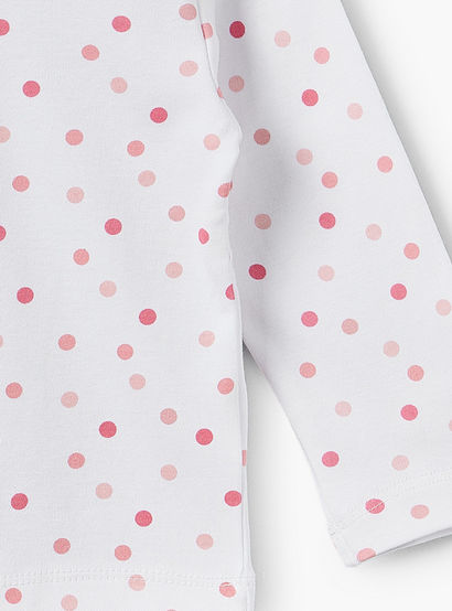 Juniors Cotton Round Neck Long Sleeves Pyjama Set with Polka Dot Print-baby-girls-clothing-nightwear-pyjamasets-image-6