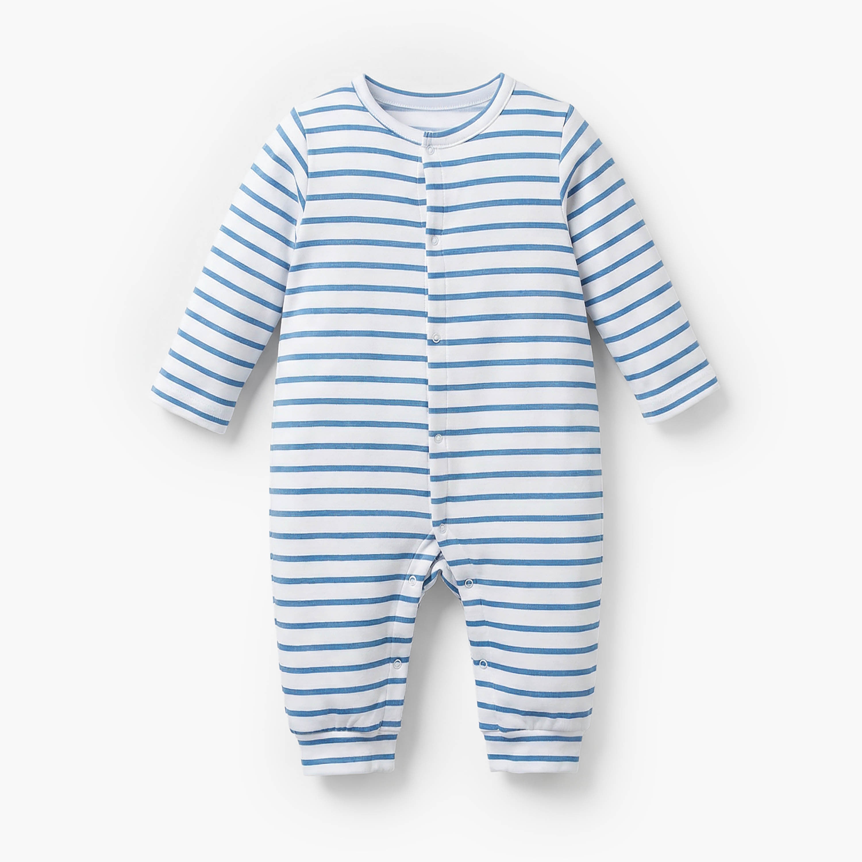 Pack of 3 Juniors Cotton Crew Neck Long Sleeves Sleepsuit with Elephant Print