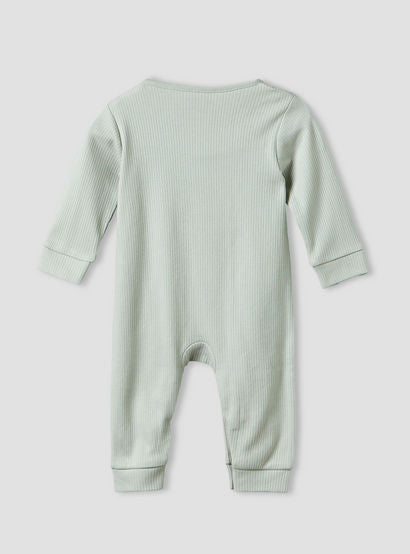 Juniors Cotton Round Neck Long Sleeves Sleepsuit with Avocado Applique-baby-boys-clothing-nightwear-sleepsuits-image-2