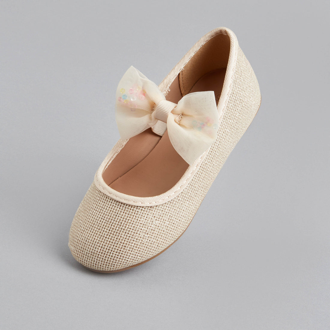 Bow Detail Ballerina Shoes - Pink / 20