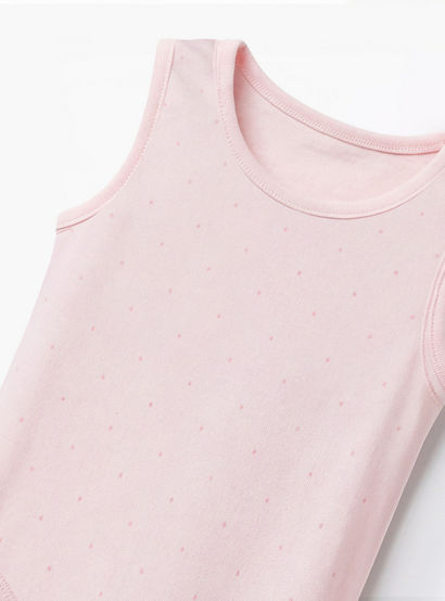Pack of 5 Juniors Cotton Sleeveless Bodysuit with Snap Button Closure-baby-girls-clothing-bodysuits-image-8