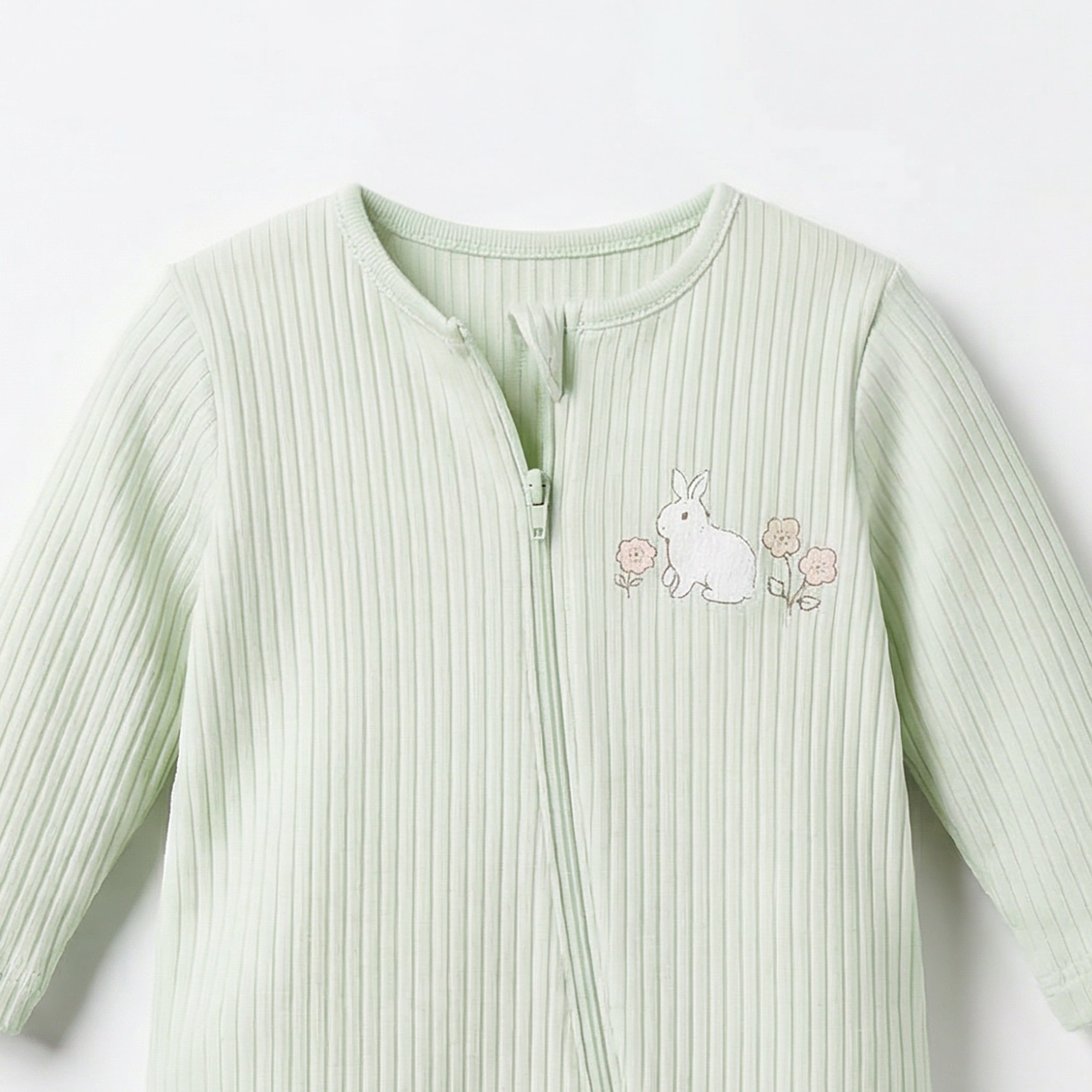 Pack of 3 Juniors Cotton Round Neck Long Sleeves Sleepsuit with Print