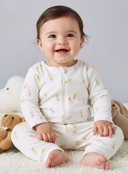Pack of 3 Juniors Cotton Long Sleeves Sleepsuit with Printed Design-baby-boys-clothing-nightwear-sleepsuits-image-2