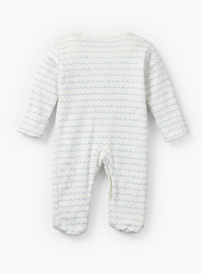 Pack of 3 Juniors Cotton Crew Neck Long Sleeves Sleepsuit with Nautical Print-baby-boys-clothing-nightwear-sleepsuits-image-6