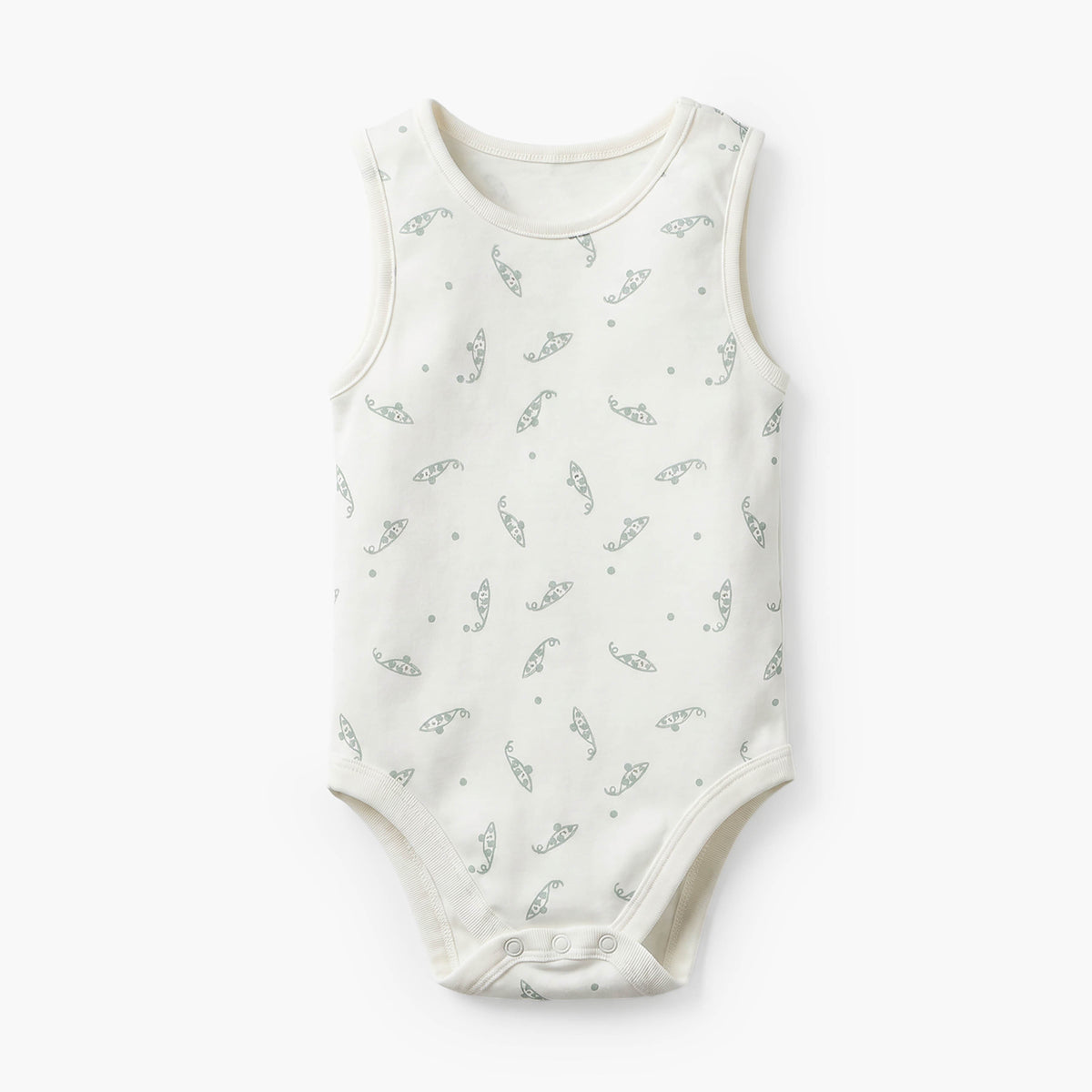 Pack of 5 Juniors Cotton Round Neck Sleeveless Bodysuit with Print